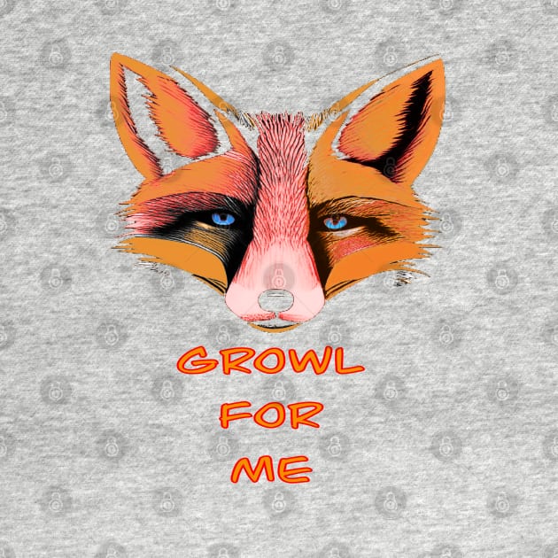 GROWL FOR ME BLUE EYED FOX CUTE by sailorsam1805